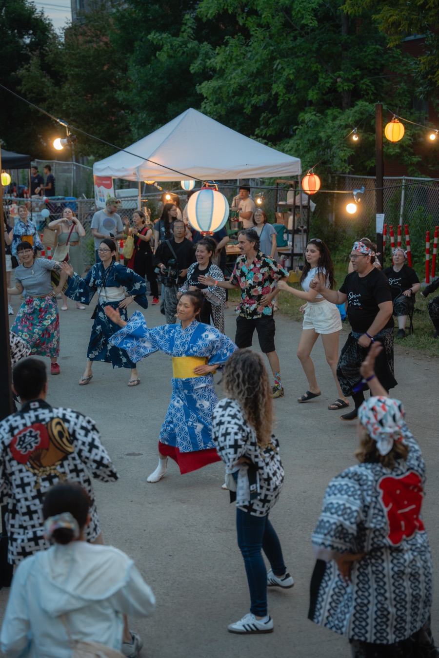 Festival Taiko drummer performing